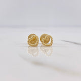 Topos Corazon 0.45gr / Silueta Punteados Oro Amarillo &