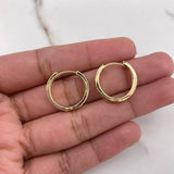 Candongas Tornillo 4.2gr / 1.7cm / Circones Negros Oro Amarillo &