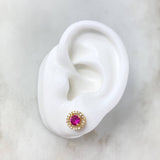 Topos Halo Circulo 3.3gr / Circones Fucsia Blancos Oro Amarillo &
