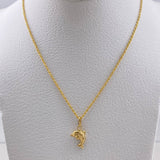 Cadena Lazo 0.9gr 50cm + Dije Delfin 0.45gr 1.9cm / Oro Amarillo (Oferta) $