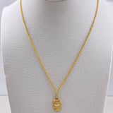 Cadena Lazo 0.9gr 50cm + Dije Gatita 0.6gr 2cm / Oro Amarillo (Oferta) &