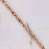 Pulso Rustico Tornillo 14.25gr / 17cm / 5mm Circones Fucsias Oro Rosa $