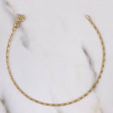 Pulso Figaro 1.3gr / 18cm / 1.4mm Oro Amarillo +1 18K $