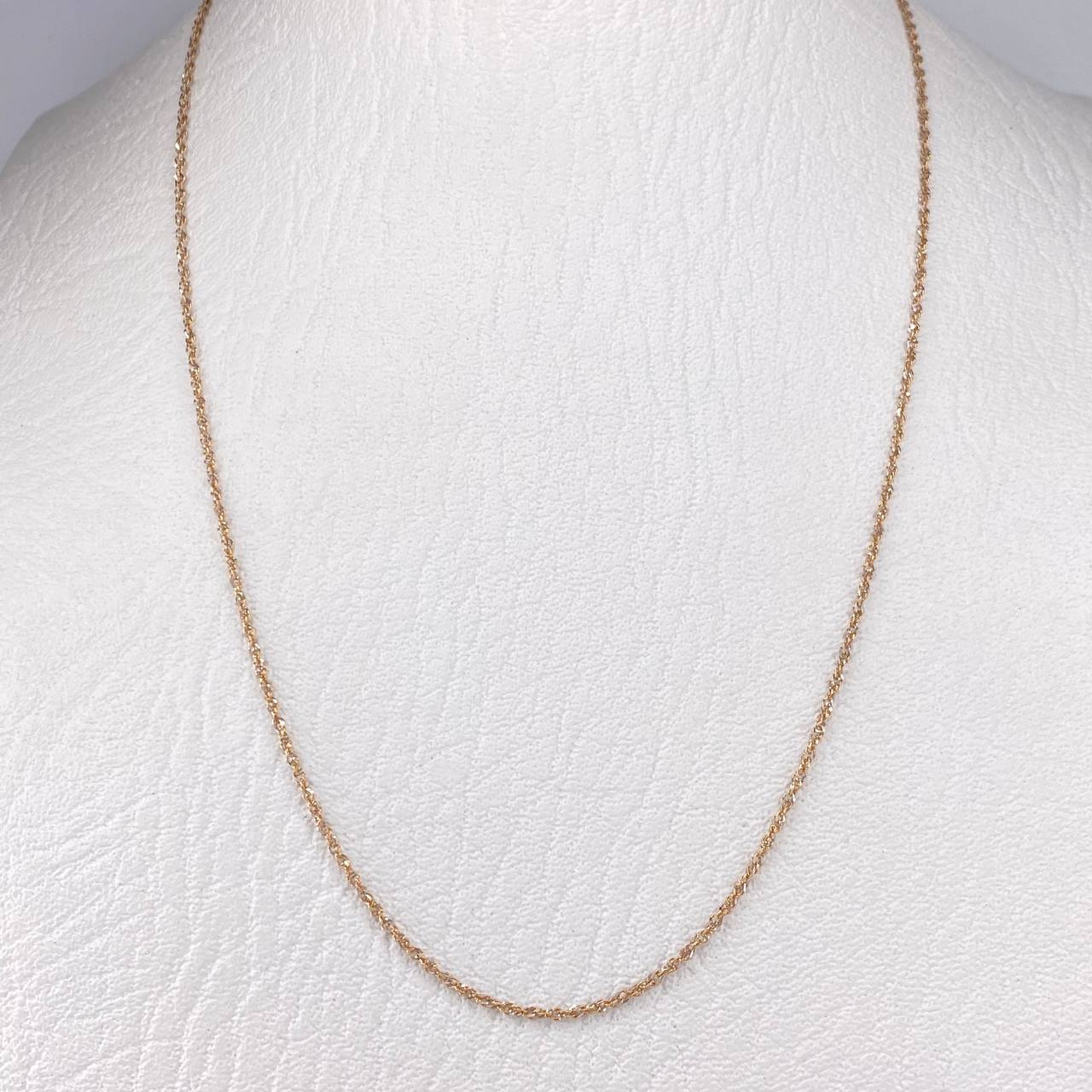 Cadena Singapur 1.9gr / 45cm / 1.3mm Tres Oros +3 18K $