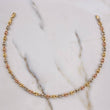 Tobillera GC 5.5gr / 28cm / 4.1mm Diamantada Tres Oros 18K $