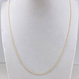 Cadena Aro Seguido 0.75gr / 45cm / 1mm Oro Amarillo +3 18K &