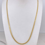 Cadena China 8.5gr / 60cm / 2.4mm Oro Amarillo +0 18K $