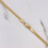 Cadena China 8.5gr / 60cm / 2.4mm Oro Amarillo +0 18K $