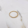 Anillo Argolla Churumbela 0.95gr / T8 1/2 / Circones Blancos Oro Amarillo 18K $