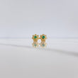 Topos Flor 1gr / Esmeralda 12pts Oro Amarillo 18K (Joya) $