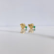Topos Corazon 1.05gr / Esmeralda 12pts Oro Amarillo 18K (Joya) $