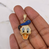 Dije Pato Gorro 7.25gr / 3.5cm / Circones Blancos Negros Azules Naranjas Oro Amarillo 18K $
