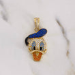 Dije Pato Gorro 7.25gr / 3.5cm / Circones Blancos Negros Azules Naranjas Oro Amarillo 18K $