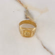 Anillo Sello Aguila 3.6gr / T9 3/4 / Oro Amarillo $