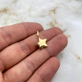 Dije Estrella 0.5gr / 1.9cm / Soplado Oro Amarillo $