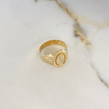 Anillo Sello Virgen de Guadalupe 3.5gr / T11 3/4 / Dos Oros Amarillo Blanco &