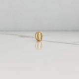 Dije Letra O 0.45gr / 0.7cm / 3D Lisa Oro Amarillo $