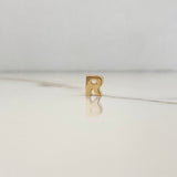 Dije Letra R 0.6gr / 0.7cm / 3D Lisa Oro Amarillo $