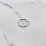 Anillo Argolla Churumbela 1.75gr / T6 1/4 / Hondas Circones Blancos Oro Blanco $