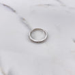 Anillo Argolla Churumbela 1.75gr / T6 1/4 / Hondas Circones Blancos Oro Blanco $