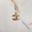 Dije Ola Cruzada 3.5gr / 2.5cm / Circones Blancos Negros Oro Amarillo $