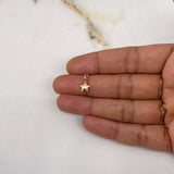Dije Estrella Mini 0.25gr / 1.4cm / Soplado Oro Amarillo