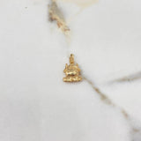Dije Vaca 0.7gr / 2cm / Troquelado Oro Amarillo $
