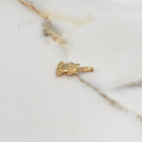 Dije Vaca 0.7gr / 2cm / Troquelado Oro Amarillo $