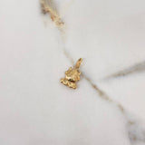 Dije Vaca 0.7gr / 2cm / Troquelado Oro Amarillo $