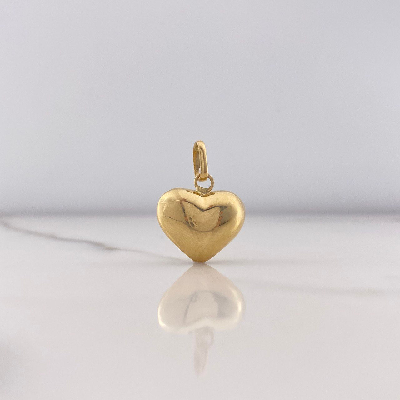 Dije Corazón 1.05gr / 2cm / Soplado Oro Amarillo $