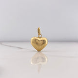 Dije Corazón 1.05gr / 2cm / Soplado Oro Amarillo $