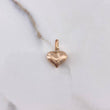 Dije Corazón 0.55gr / 1.7cm / Soplado Oro Rosa $