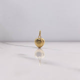 Dije Corazón 0.9gr / 1.8cm / Soplado Oro Amarillo $