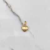 Dije Corazón 0.9gr / 1.8cm / Soplado Oro Amarillo $