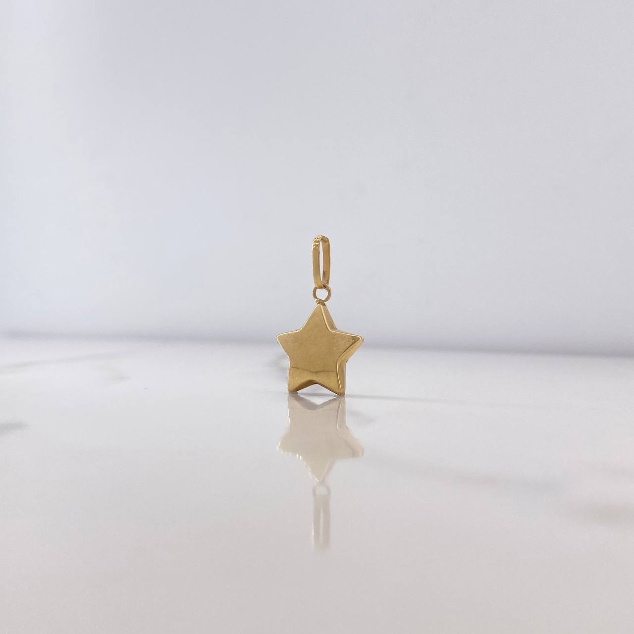 Dije Estrella 0.9gr / 2.2cm / Soplado Oro Amarillo $