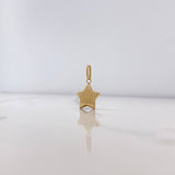 Dije Estrella 0.8gr / 2.2cm / Soplado Oro Amarillo $