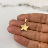 Dije Estrella 0.9gr / 2.2cm / Soplado Oro Amarillo $