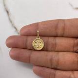 Dije Medalla Oso Ts1 0.9gr / 2cm / Oro Amarillo $