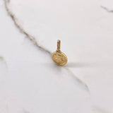 Dije Medalla Oso Ts0 0.95gr / 2cm / Oro Amarillo $