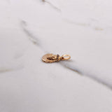 Dije Rostro de Cristo 0.95gr / 2.2cm / Circones Negros Oro Rosa $