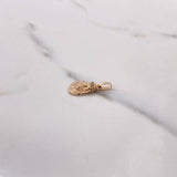 Dije Rostro de Cristo 1.3gr / 2.2cm / Circones Blancos Oro Rosa $