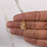 Dije Rostro de Cristo 1.85gr / 2.2cm / Liso Oro Rosa $