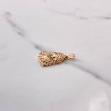 Dije Rostro de Cristo 2.8gr / 2.5cm / Liso Oro Rosa $
