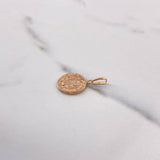 Dije San Benito 0.95gr / 2.3cm / Plano Troquelado Oro Rosa $