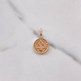 Dije San Benito 1.25gr / 2.6cm / Troquelado Oro Rosa $
