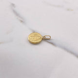 Dije San Benito 1.3gr / 2.2cm / Troquelado Oro Amarillo $