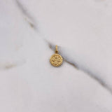 Dije San Benito 0.5gr / 1.8cm / Plano Troquelado Oro Amarillo $