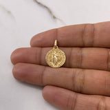 Dije San Benito 2.35gr / 2.1cm / Macizo Oro Amarillo $
