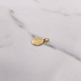Dije Medalla Cristo 1.2gr / 1.8cm / Liso Oro Amarillo $