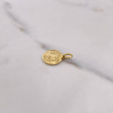 Dije Medalla Angel 1.3gr / 1.8cm / Liso Oro Amarillo $